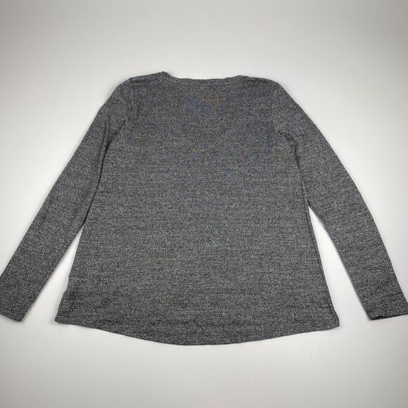 American Eagle Womens Soft and Sexy Plush V Neck shirt Sz Medium Gray Casual - Picture 4 of 9